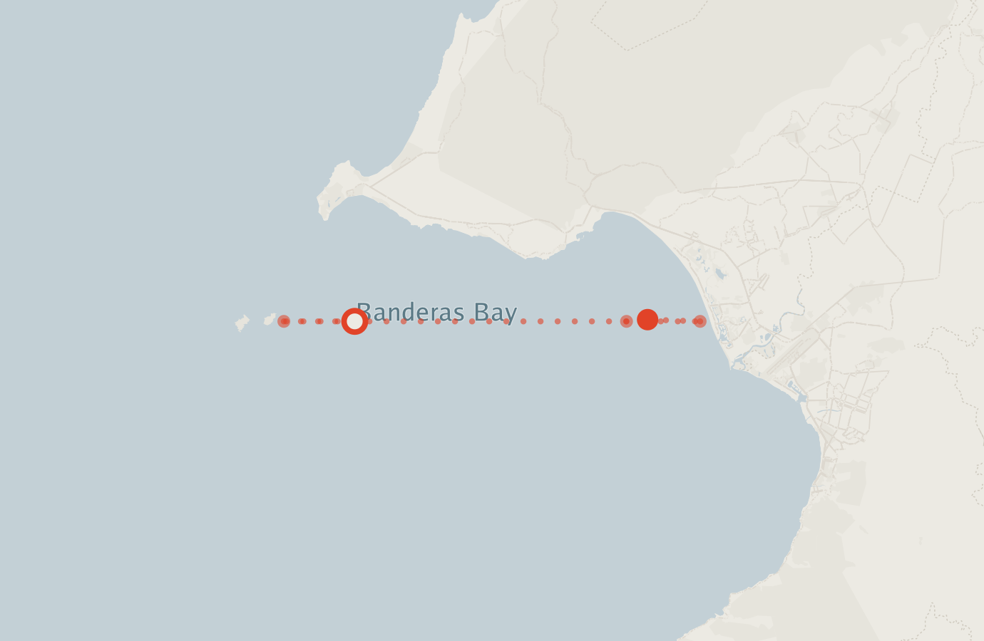 Activity map — real sighting points on an OpenStreetMap basemap