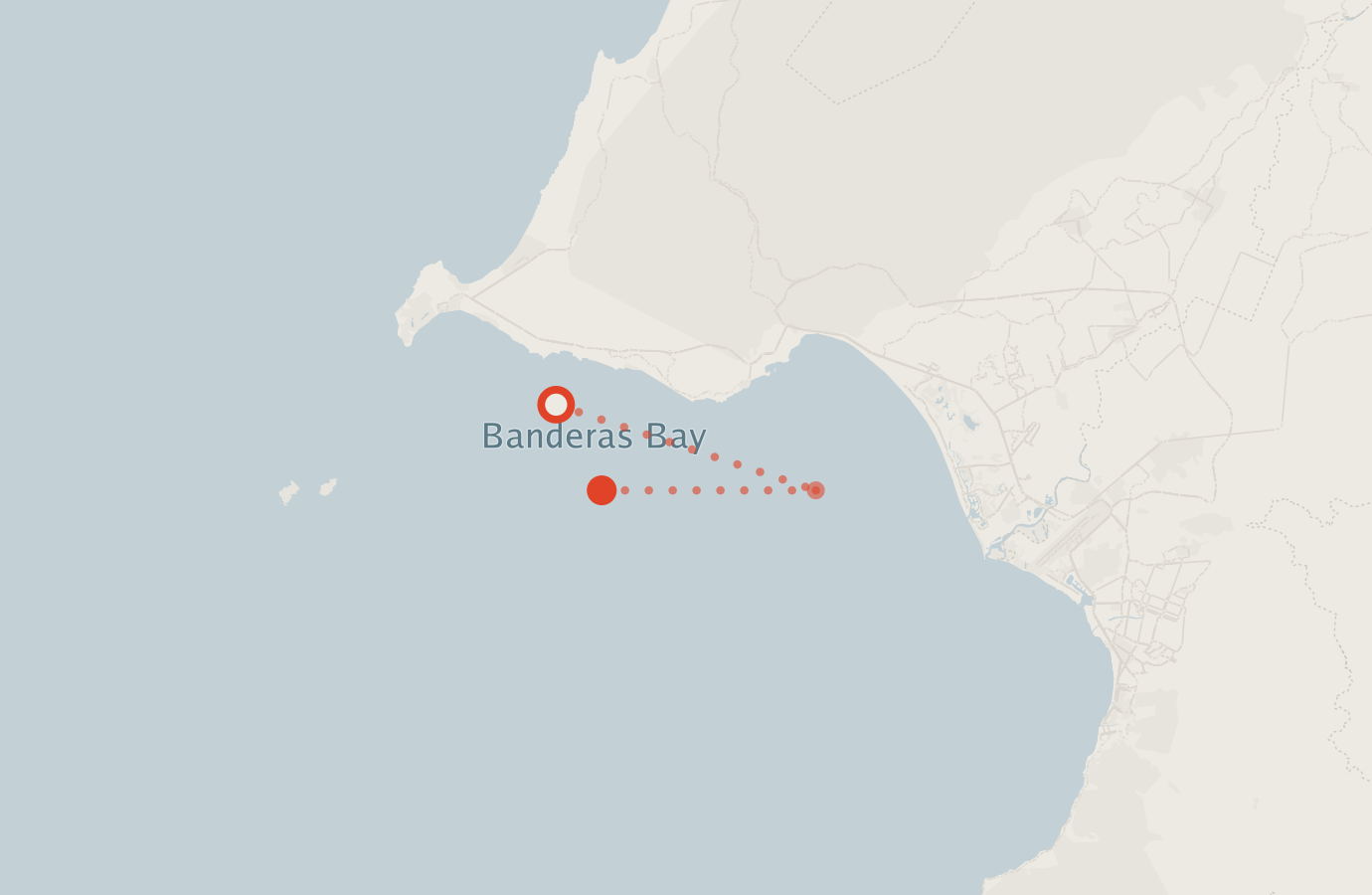 Activity map — real sighting points on an OpenStreetMap basemap