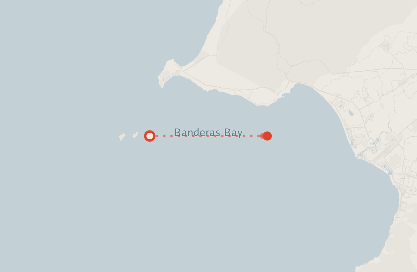 Activity map — real sighting points on an OpenStreetMap basemap