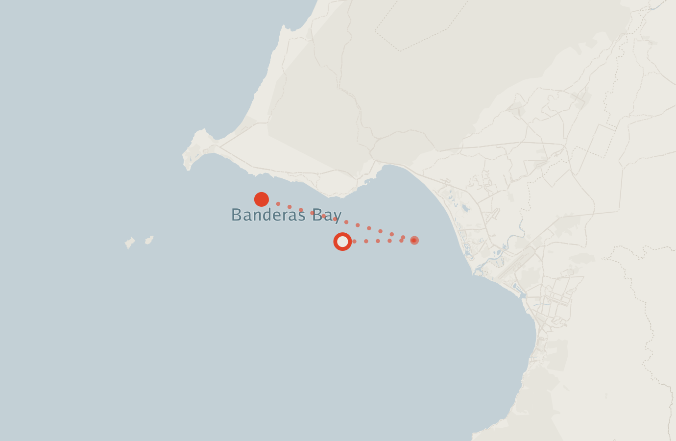 Activity map — real sighting points on an OpenStreetMap basemap