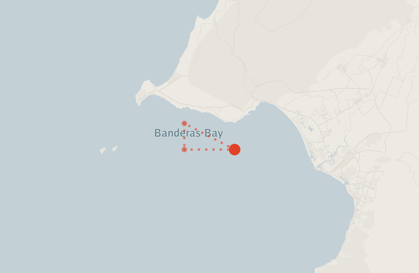 Activity map — real sighting points on an OpenStreetMap basemap