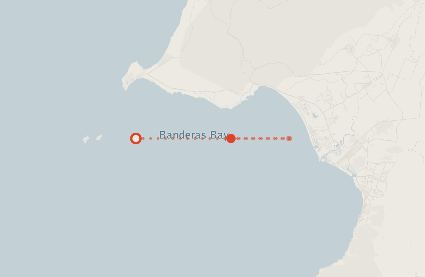 Activity map — real sighting points on an OpenStreetMap basemap