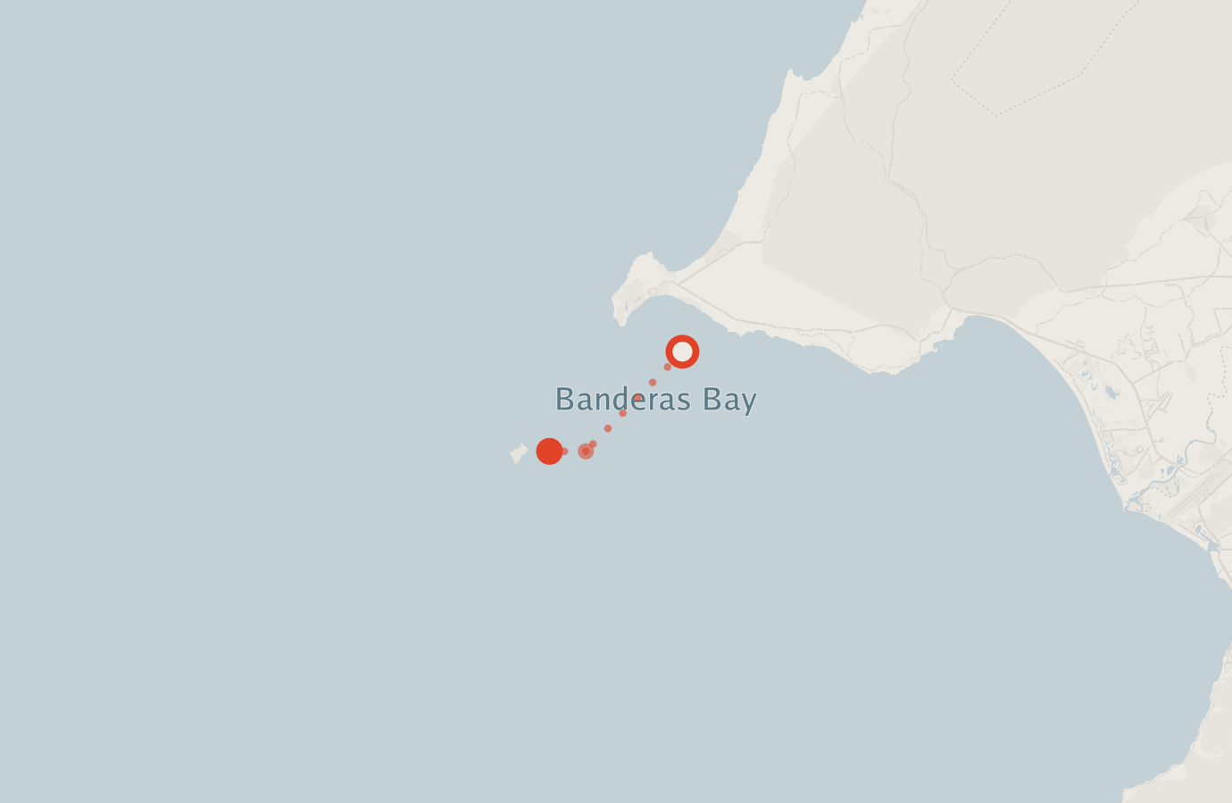 Activity map — real sighting points on an OpenStreetMap basemap