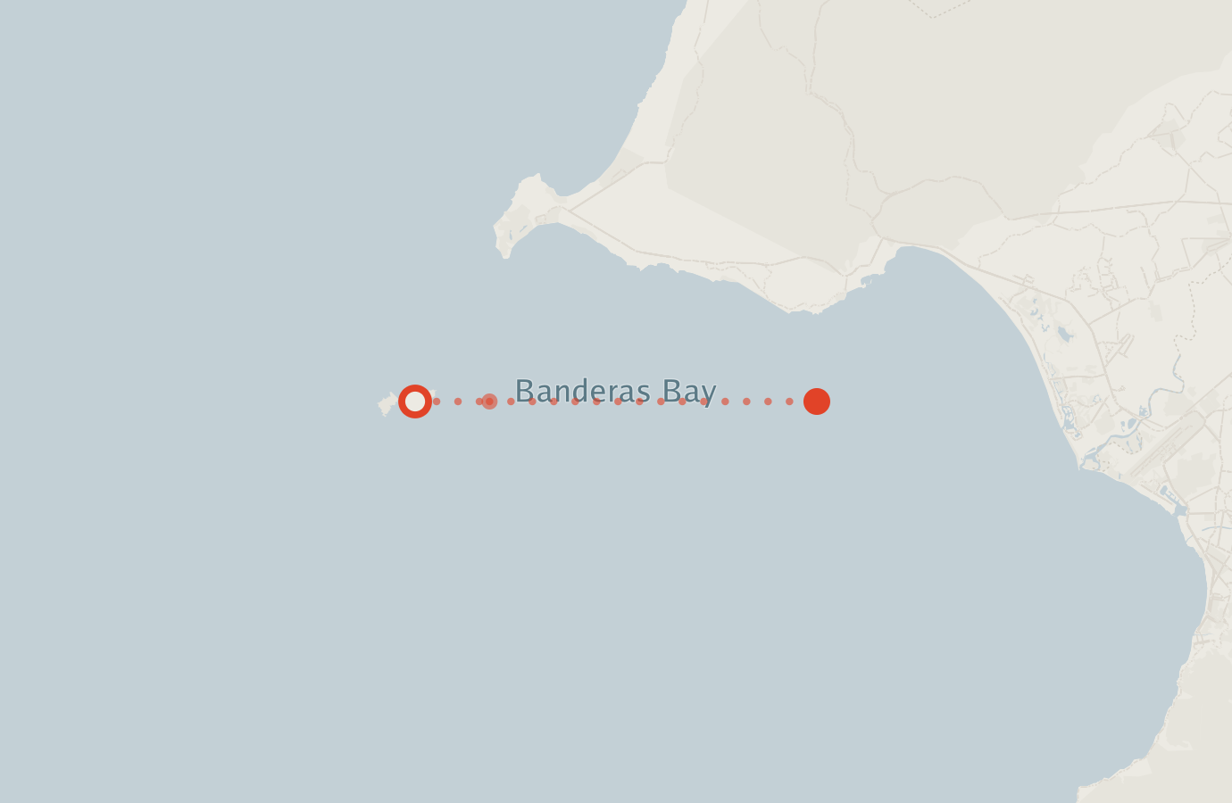Activity map — real sighting points on an OpenStreetMap basemap