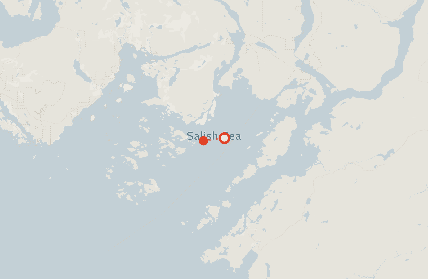 Activity map — real sighting points on an OpenStreetMap basemap