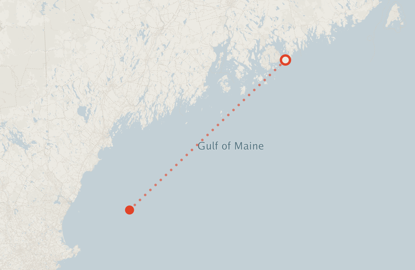 Activity map — real sighting points on an OpenStreetMap basemap