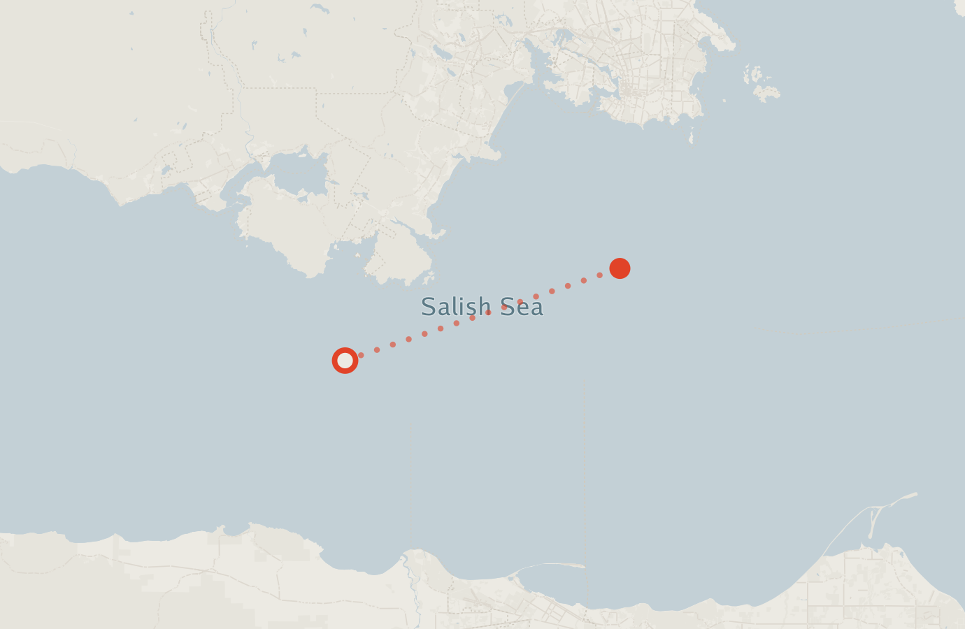Activity map — real sighting points on an OpenStreetMap basemap