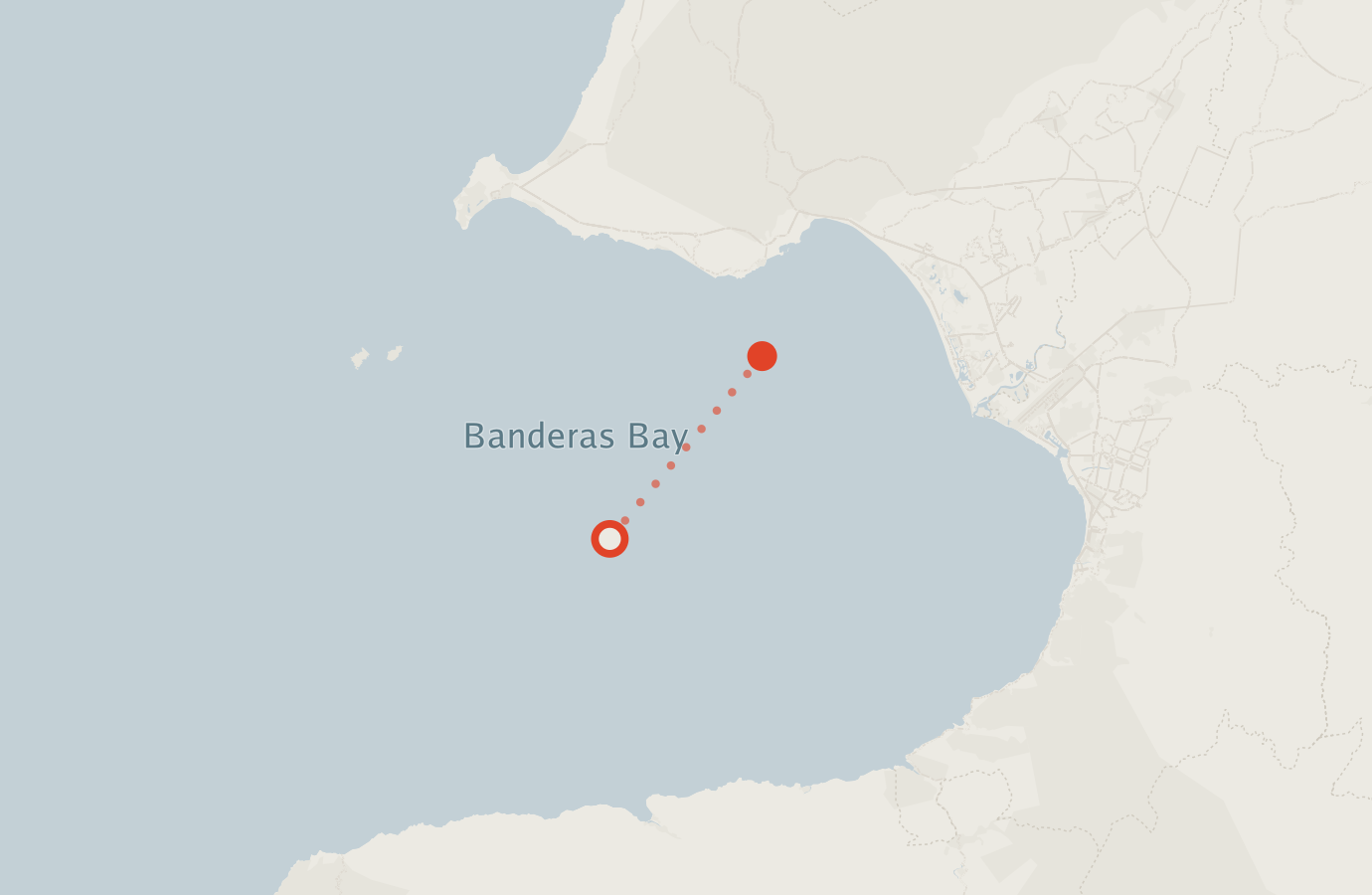 Activity map — real sighting points on an OpenStreetMap basemap