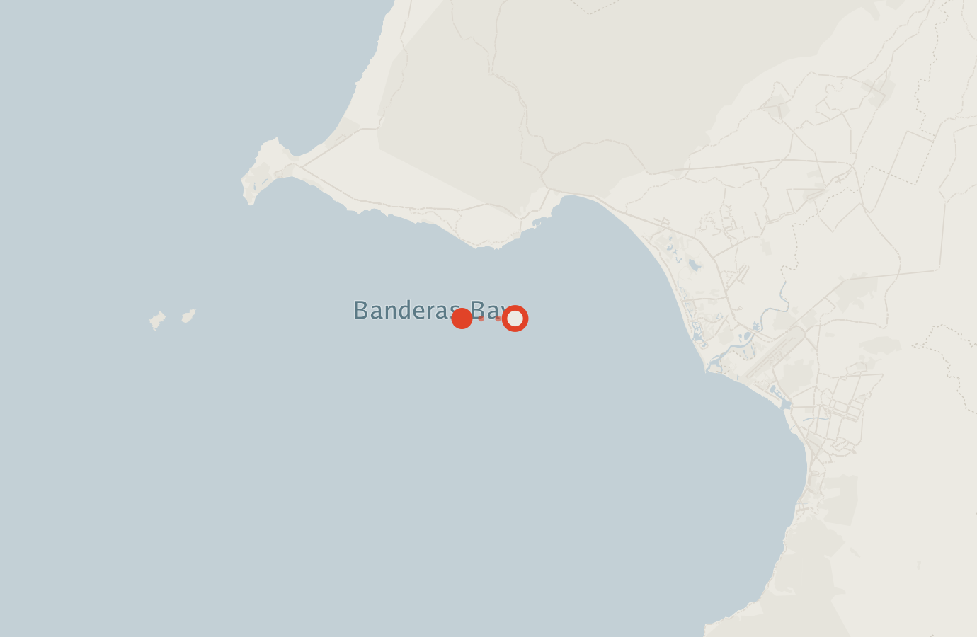 Activity map — real sighting points on an OpenStreetMap basemap