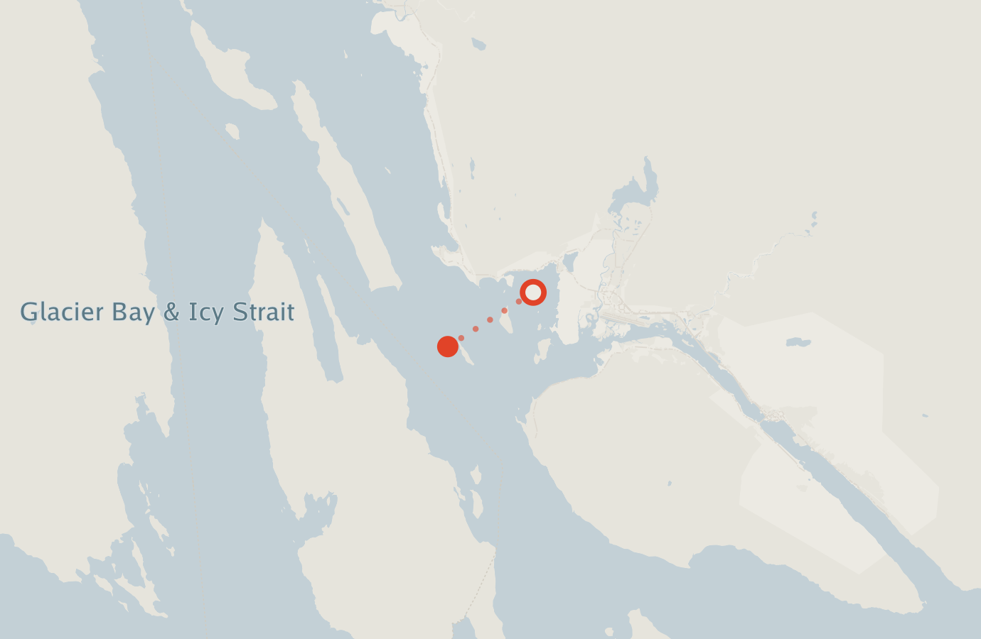 Activity map — real sighting points on an OpenStreetMap basemap