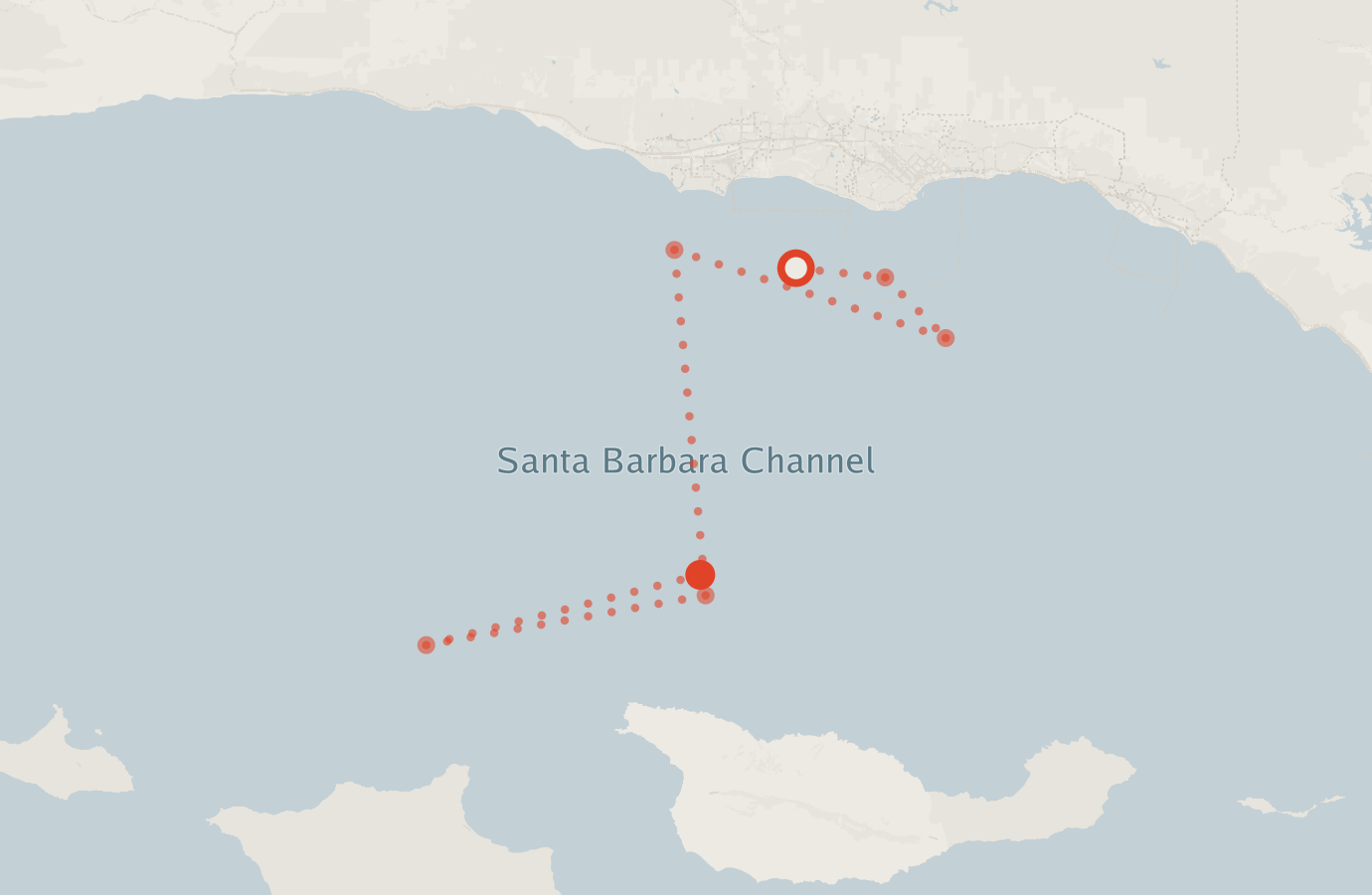 Activity map — real sighting points on an OpenStreetMap basemap