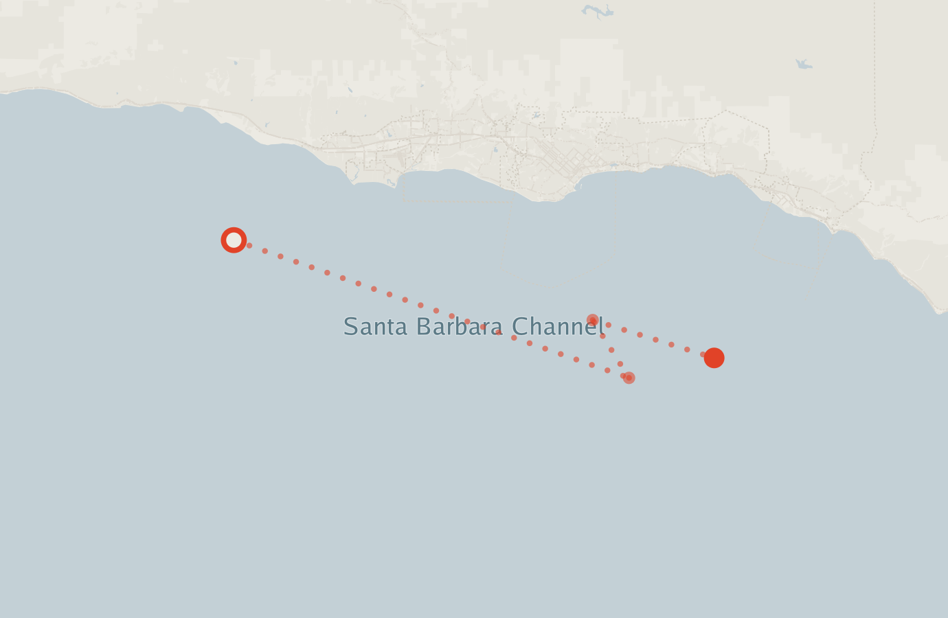 Activity map — real sighting points on an OpenStreetMap basemap