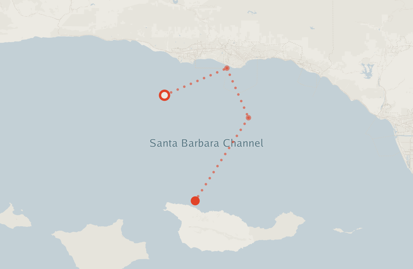 Activity map — real sighting points on an OpenStreetMap basemap