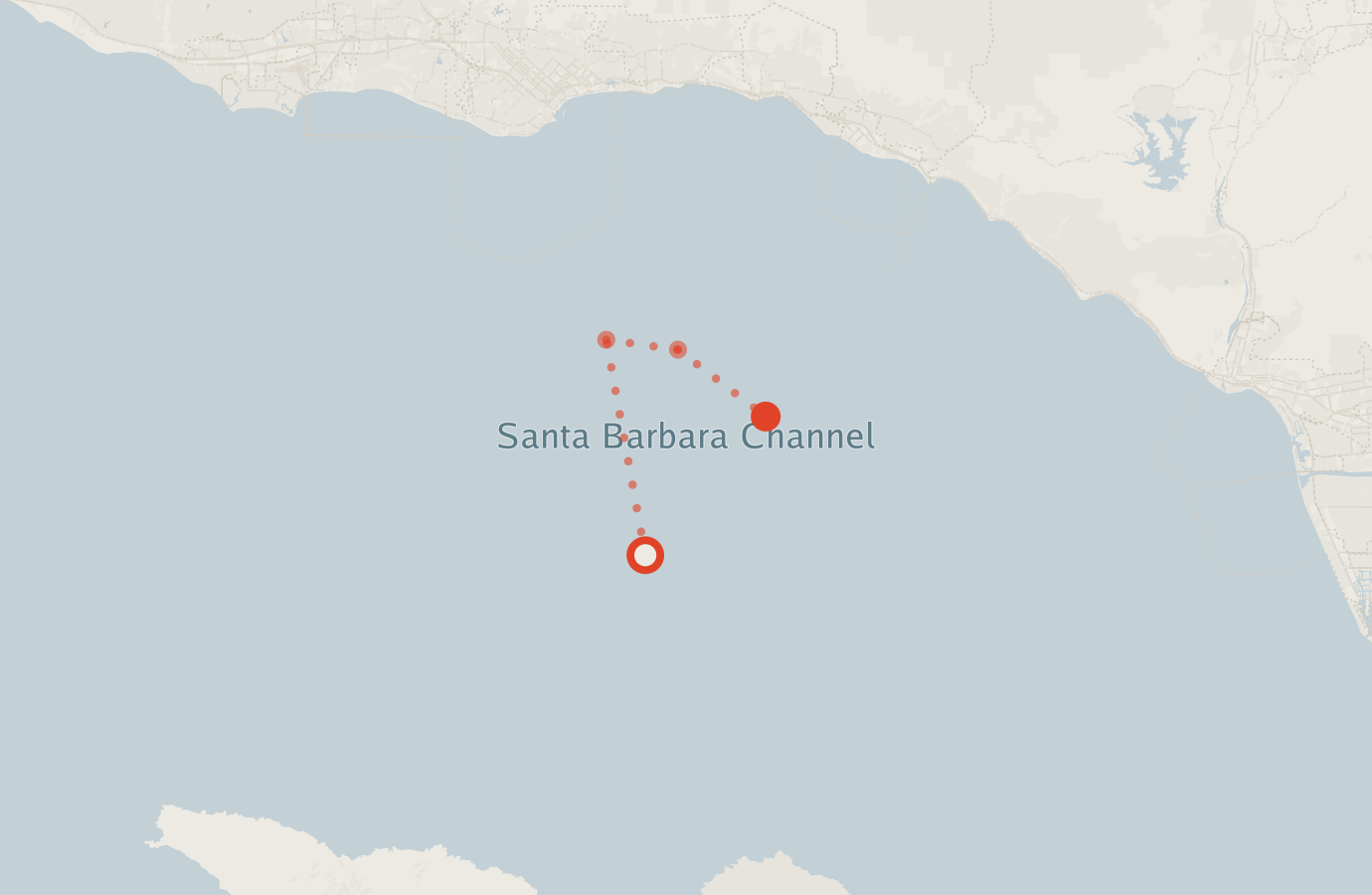 Activity map — real sighting points on an OpenStreetMap basemap