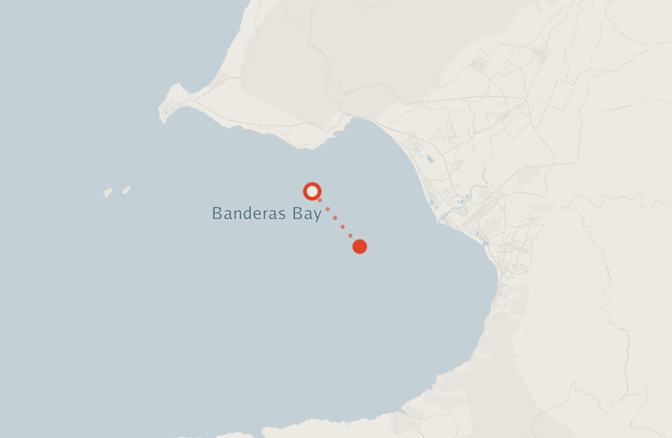 Activity map — real sighting points on an OpenStreetMap basemap