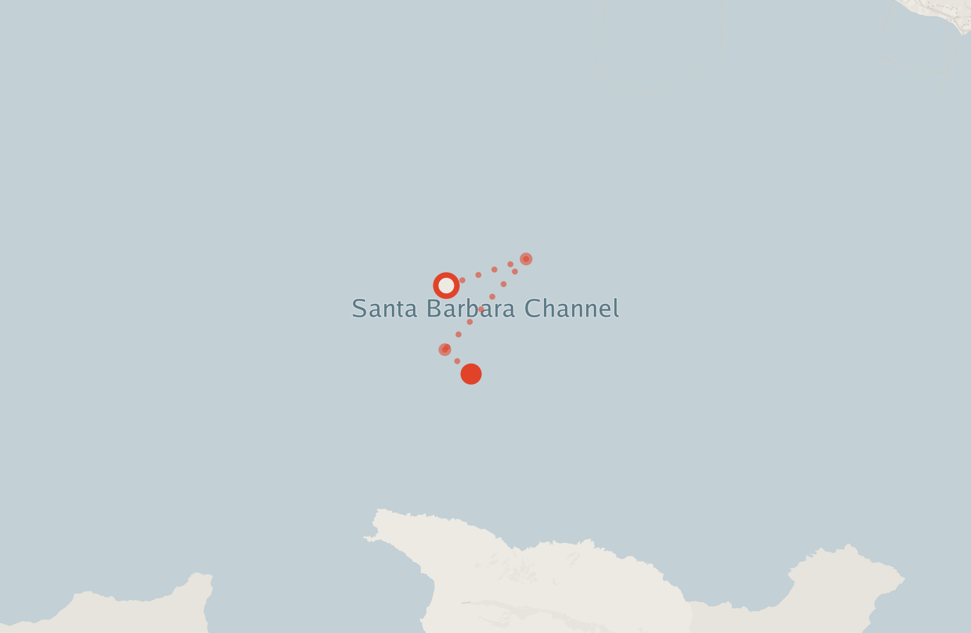 Activity map — real sighting points on an OpenStreetMap basemap