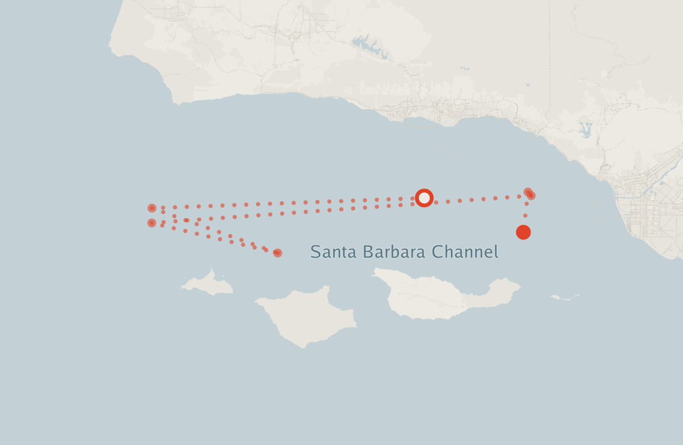 Activity map — real sighting points on an OpenStreetMap basemap