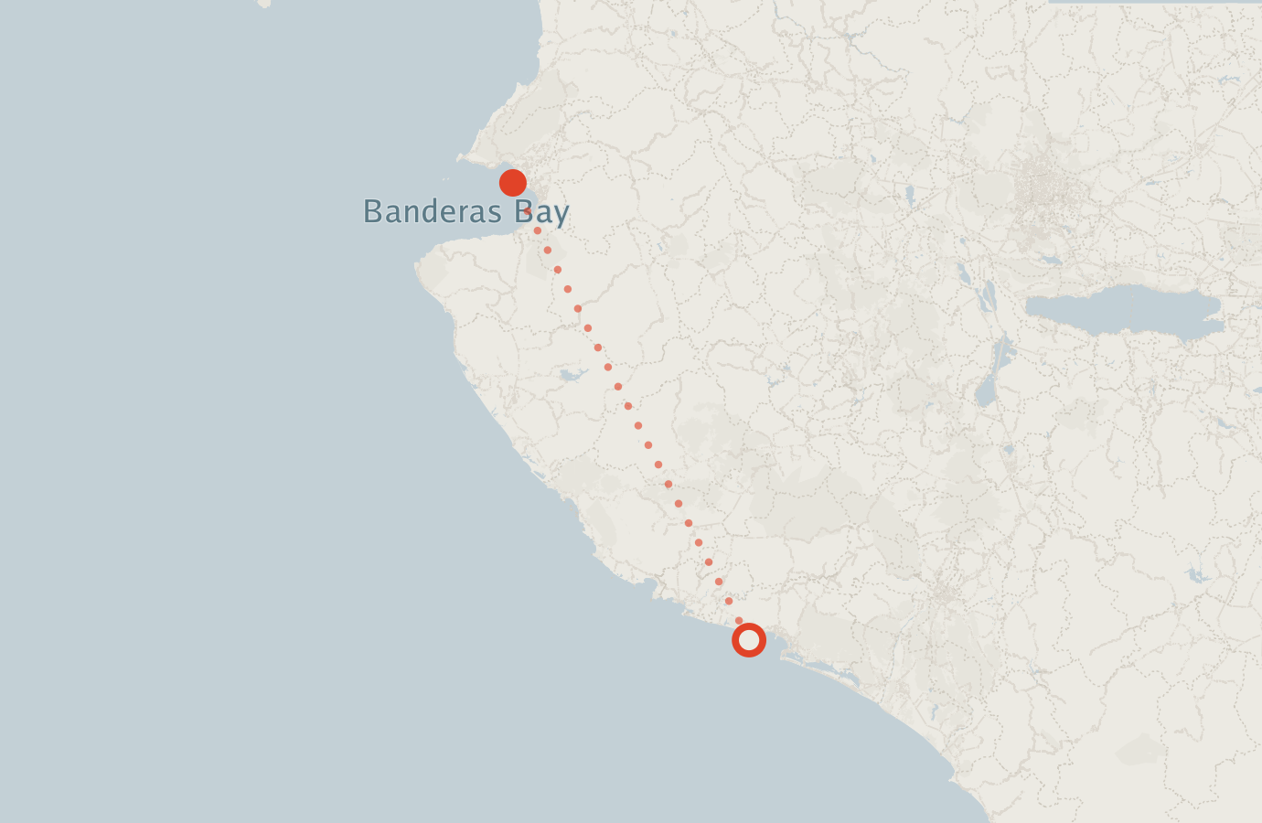 Activity map — real sighting points on an OpenStreetMap basemap