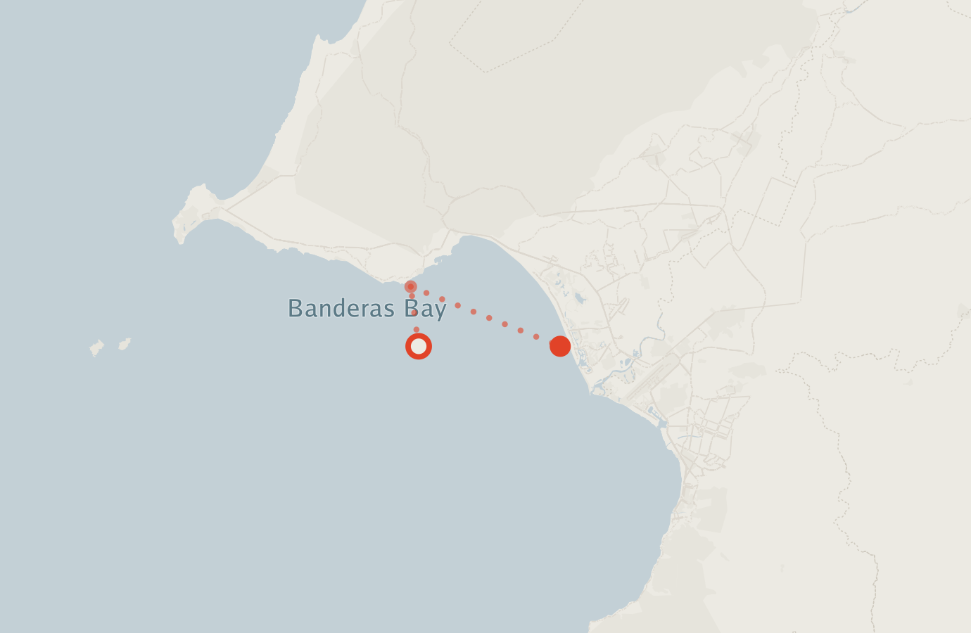 Activity map — real sighting points on an OpenStreetMap basemap