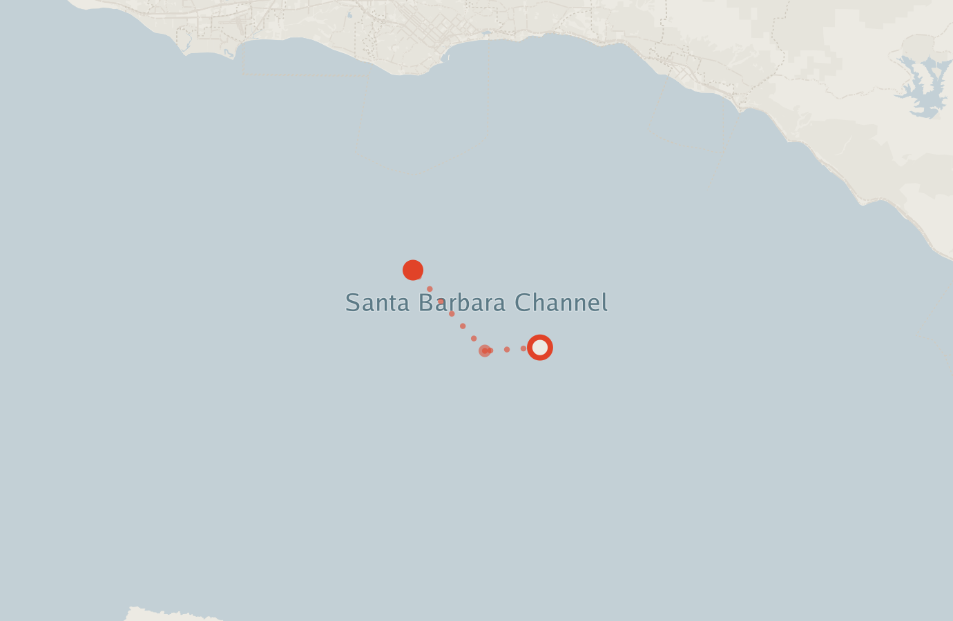 Activity map — real sighting points on an OpenStreetMap basemap