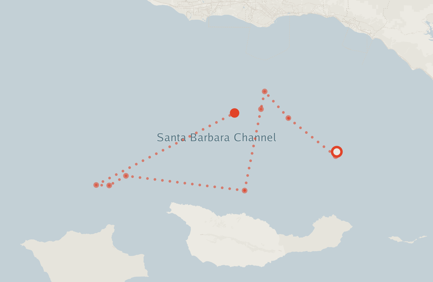 Activity map — real sighting points on an OpenStreetMap basemap