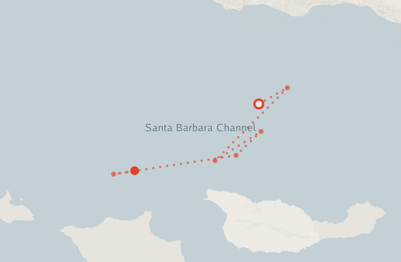 Activity map — real sighting points on an OpenStreetMap basemap