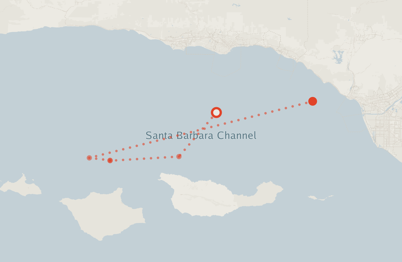 Activity map — real sighting points on an OpenStreetMap basemap
