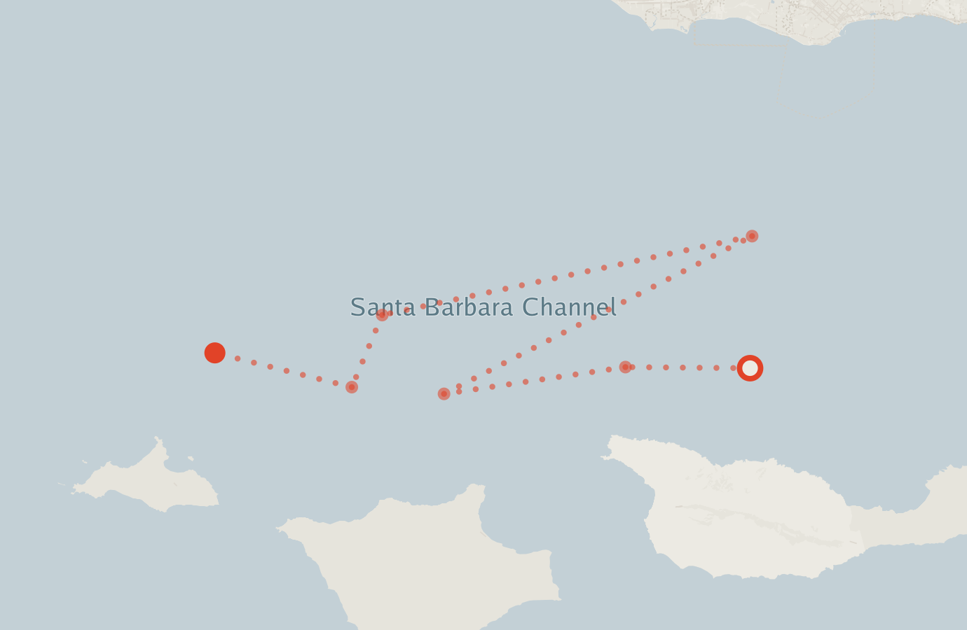 Activity map — real sighting points on an OpenStreetMap basemap