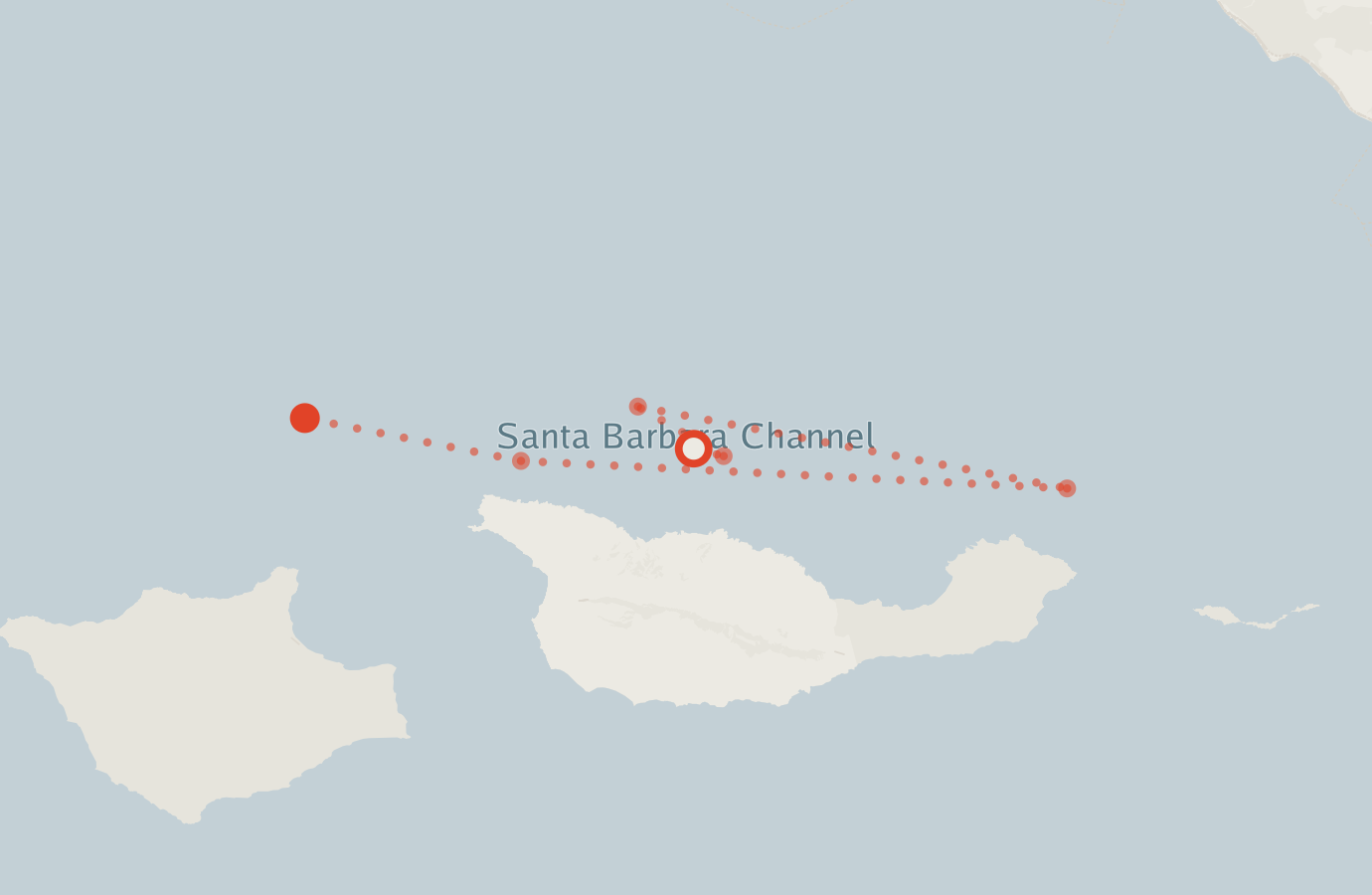 Activity map — real sighting points on an OpenStreetMap basemap