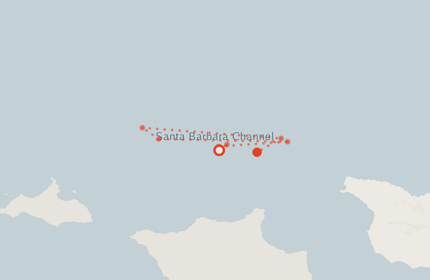 Activity map — real sighting points on an OpenStreetMap basemap