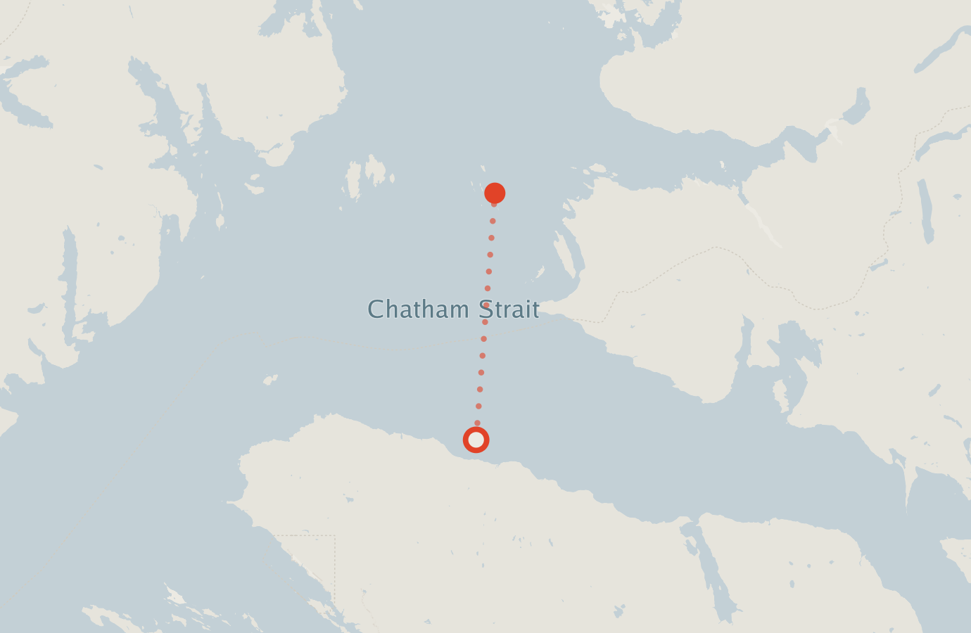 Activity map — real sighting points on an OpenStreetMap basemap