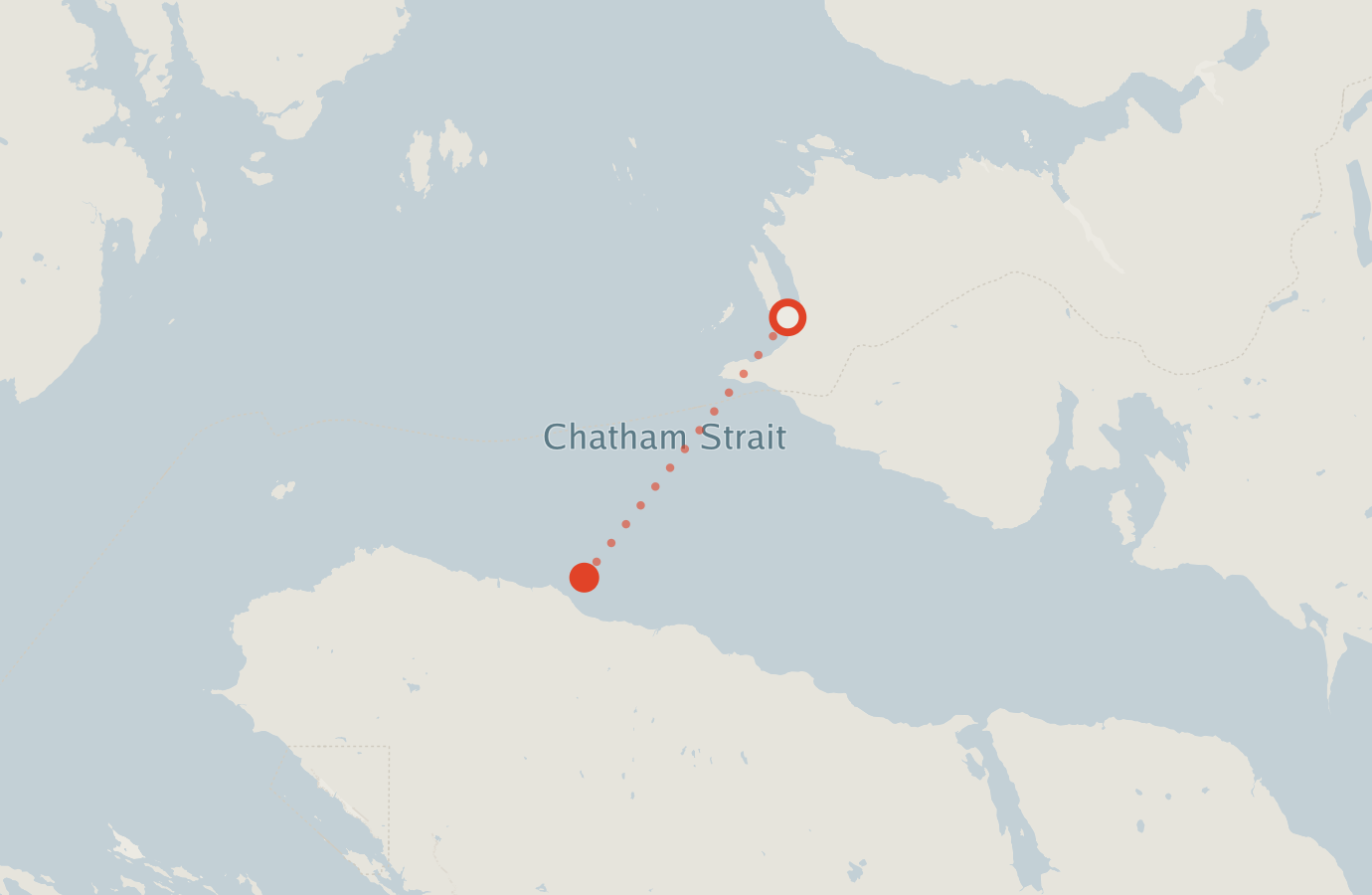 Activity map — real sighting points on an OpenStreetMap basemap