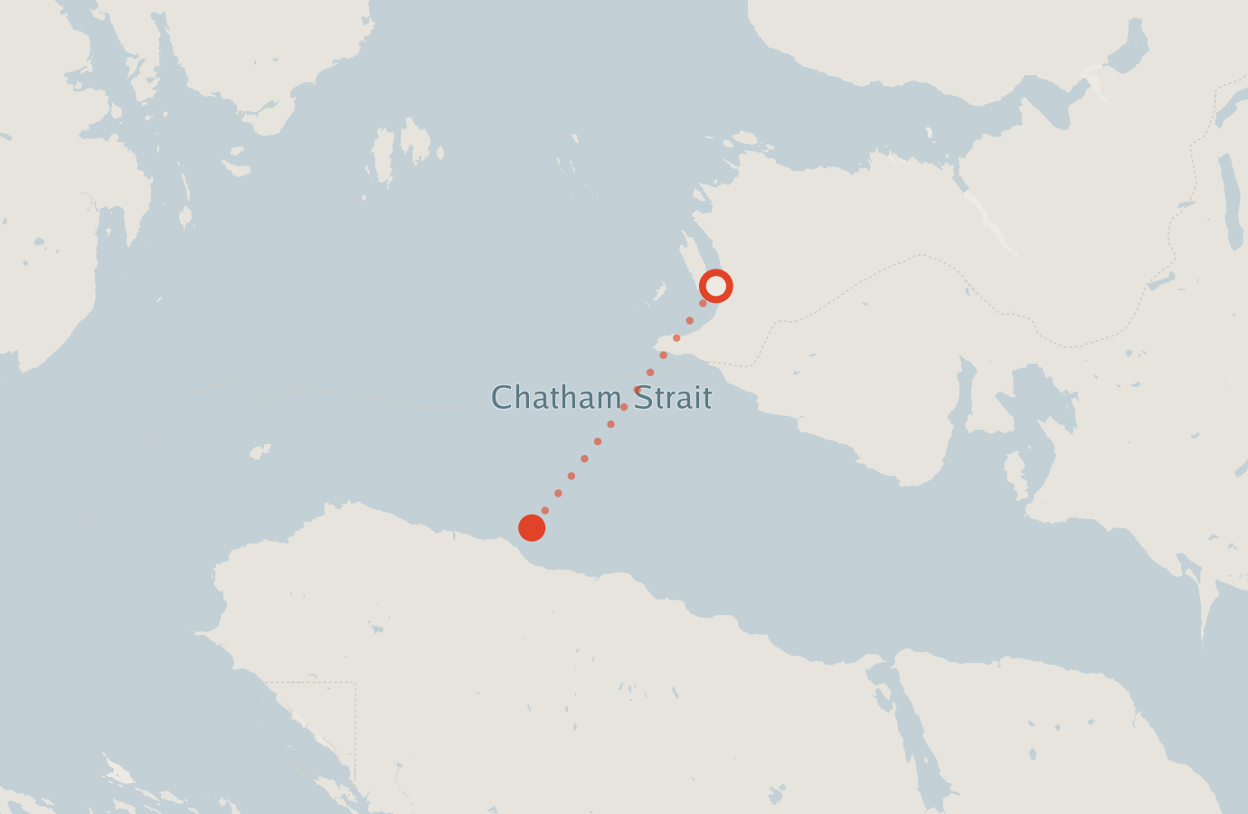 Activity map — real sighting points on an OpenStreetMap basemap