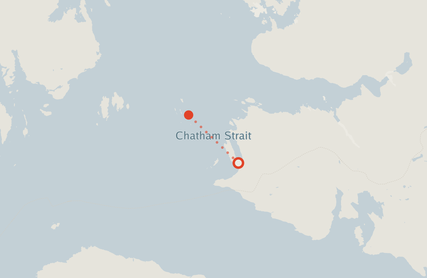 Activity map — real sighting points on an OpenStreetMap basemap
