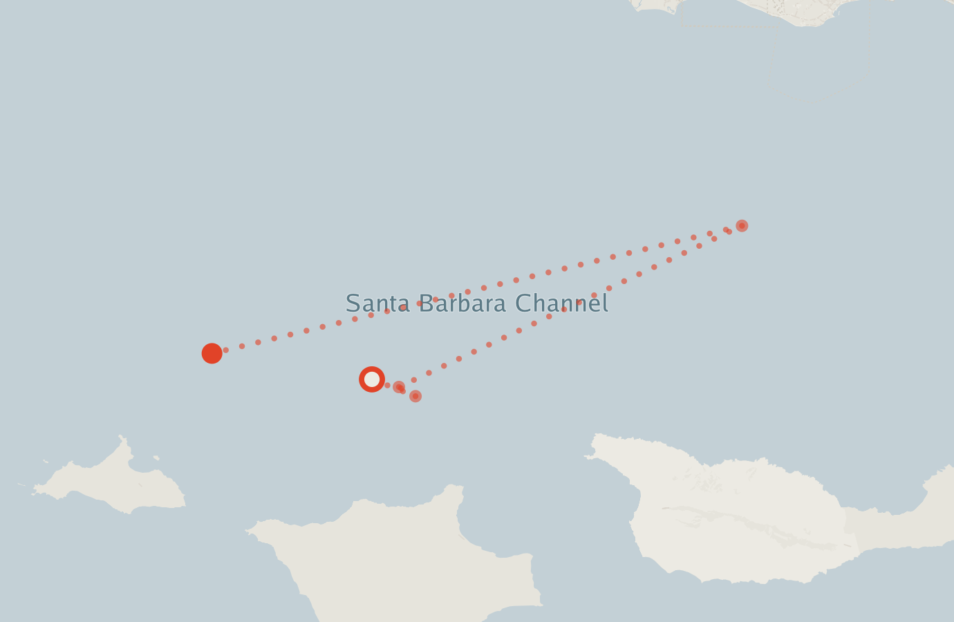 Activity map — real sighting points on an OpenStreetMap basemap