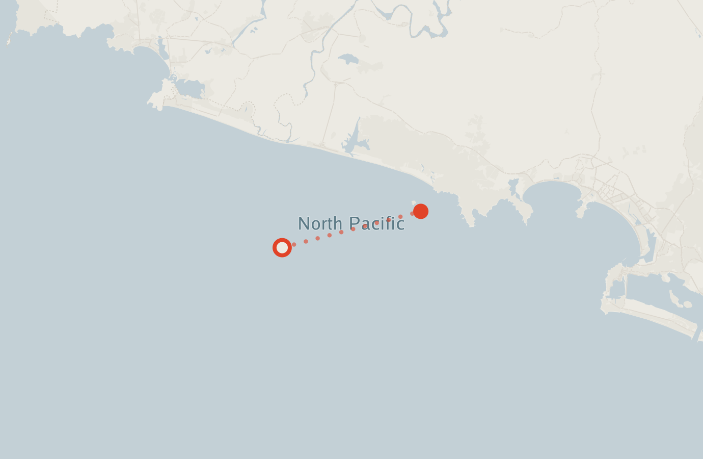 Activity map — real sighting points on an OpenStreetMap basemap