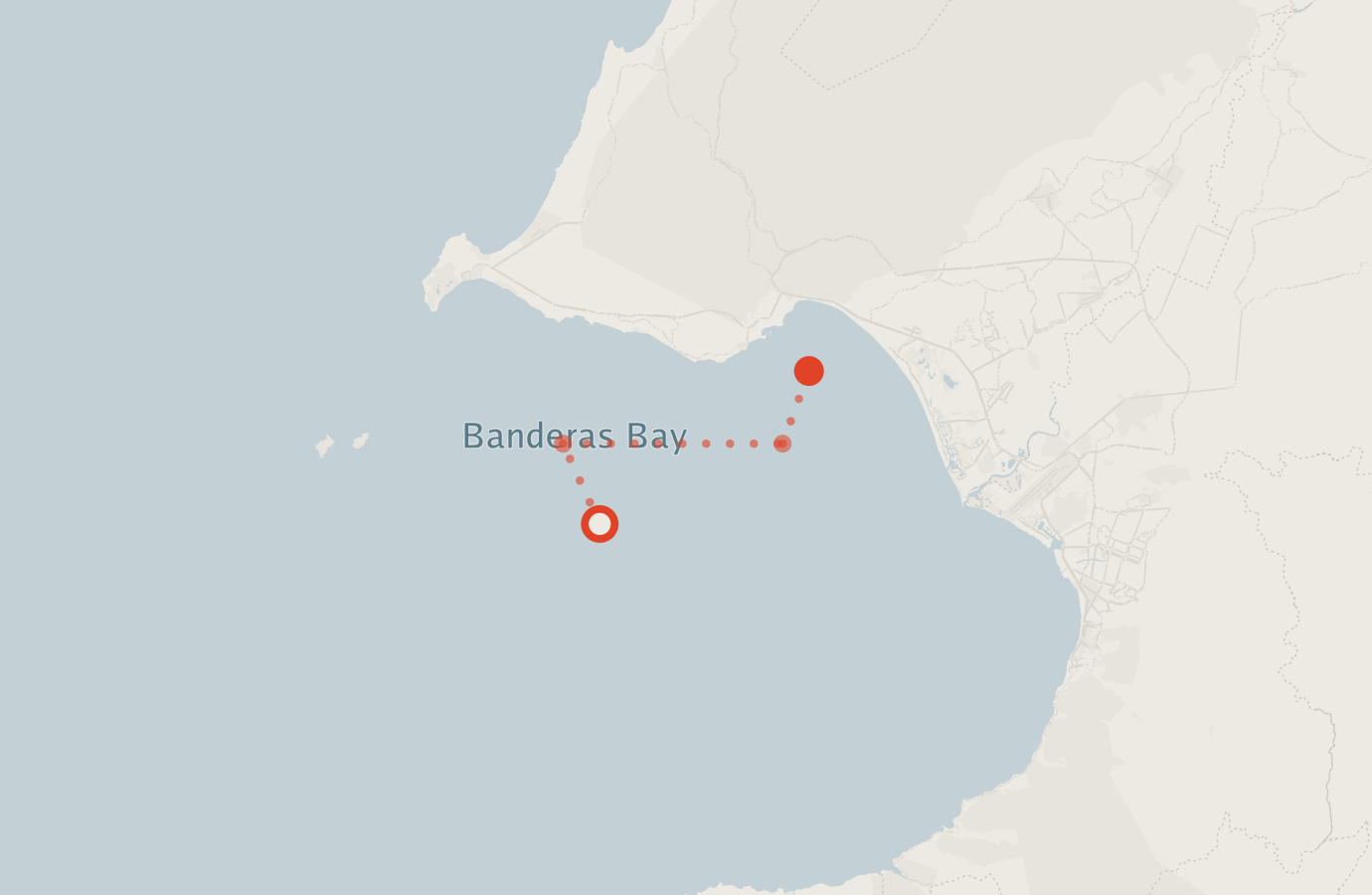 Activity map — real sighting points on an OpenStreetMap basemap