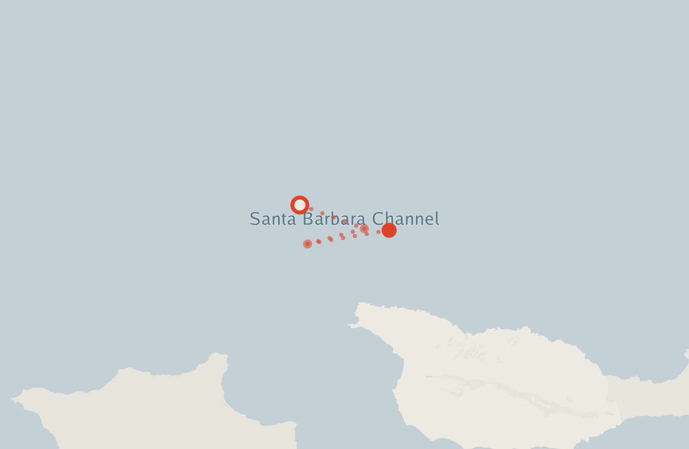 Activity map — real sighting points on an OpenStreetMap basemap