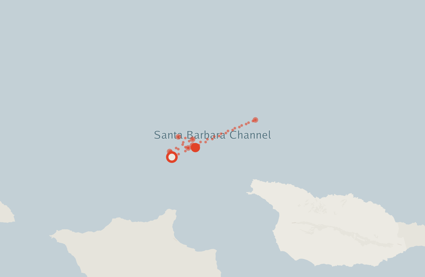Activity map — real sighting points on an OpenStreetMap basemap