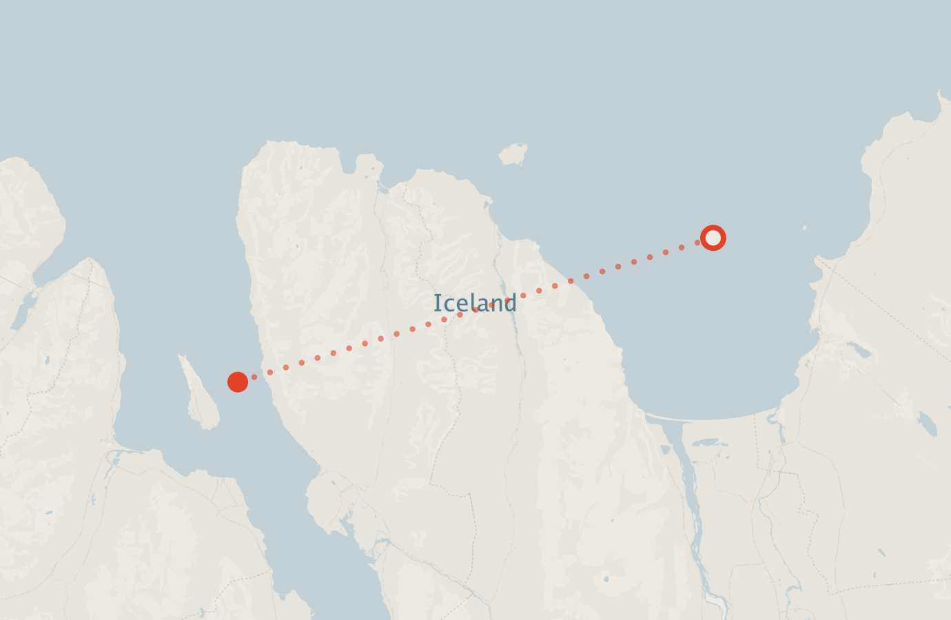 Activity map — real sighting points on an OpenStreetMap basemap