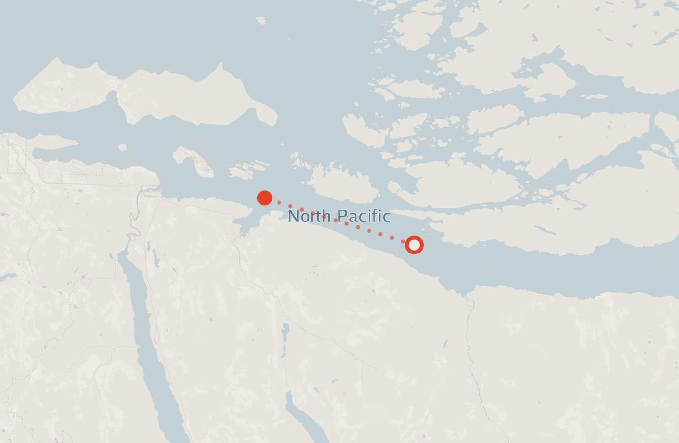 Activity map — real sighting points on an OpenStreetMap basemap
