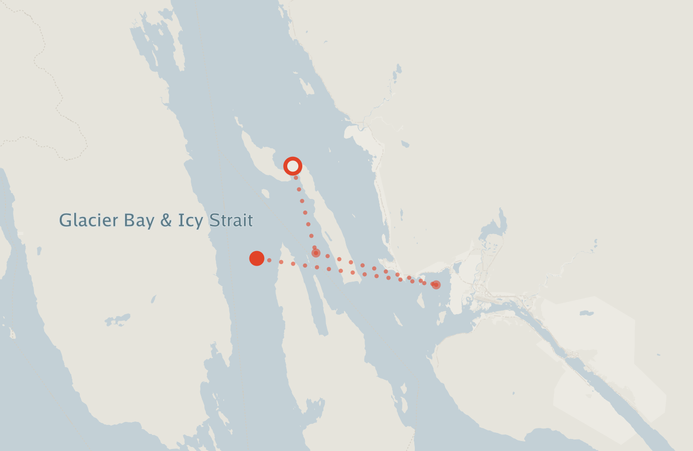 Activity map — real sighting points on an OpenStreetMap basemap