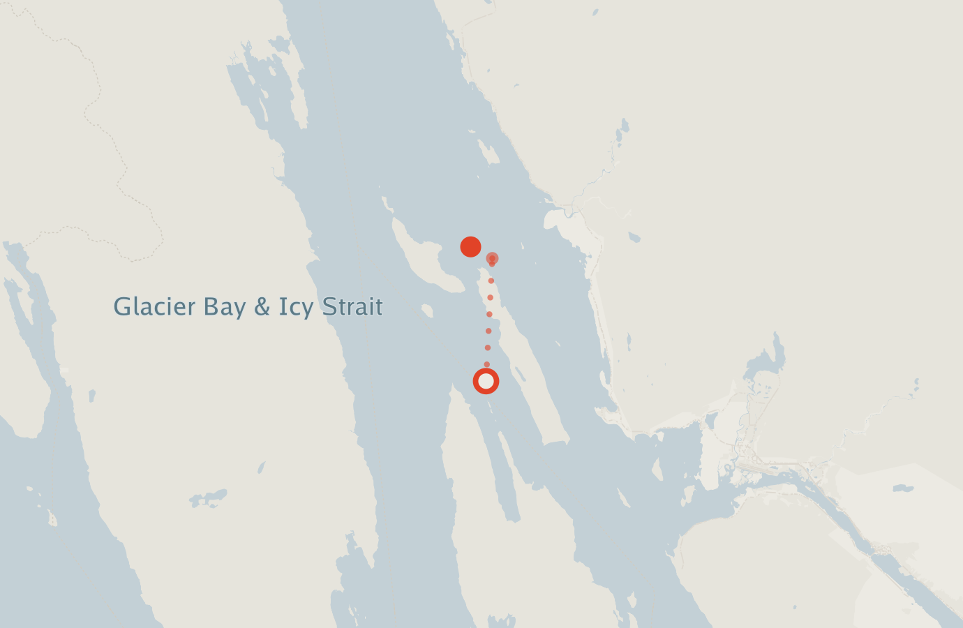 Activity map — real sighting points on an OpenStreetMap basemap