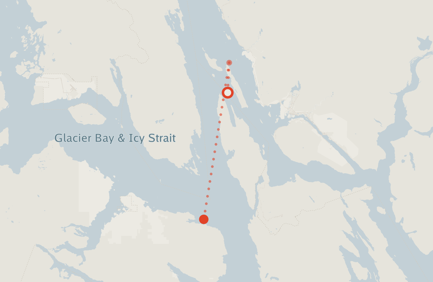 Activity map — real sighting points on an OpenStreetMap basemap
