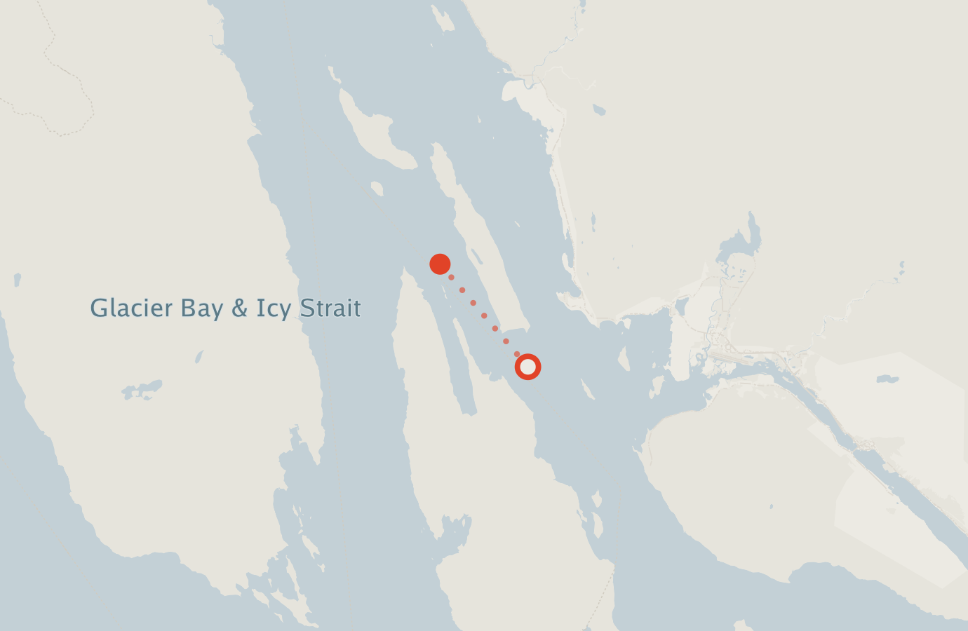 Activity map — real sighting points on an OpenStreetMap basemap