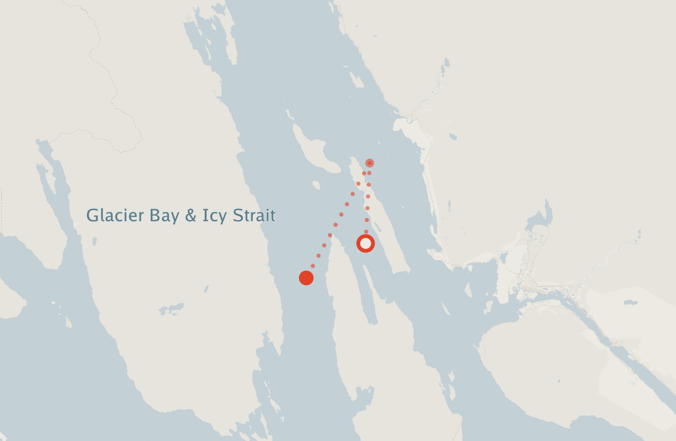 Activity map — real sighting points on an OpenStreetMap basemap