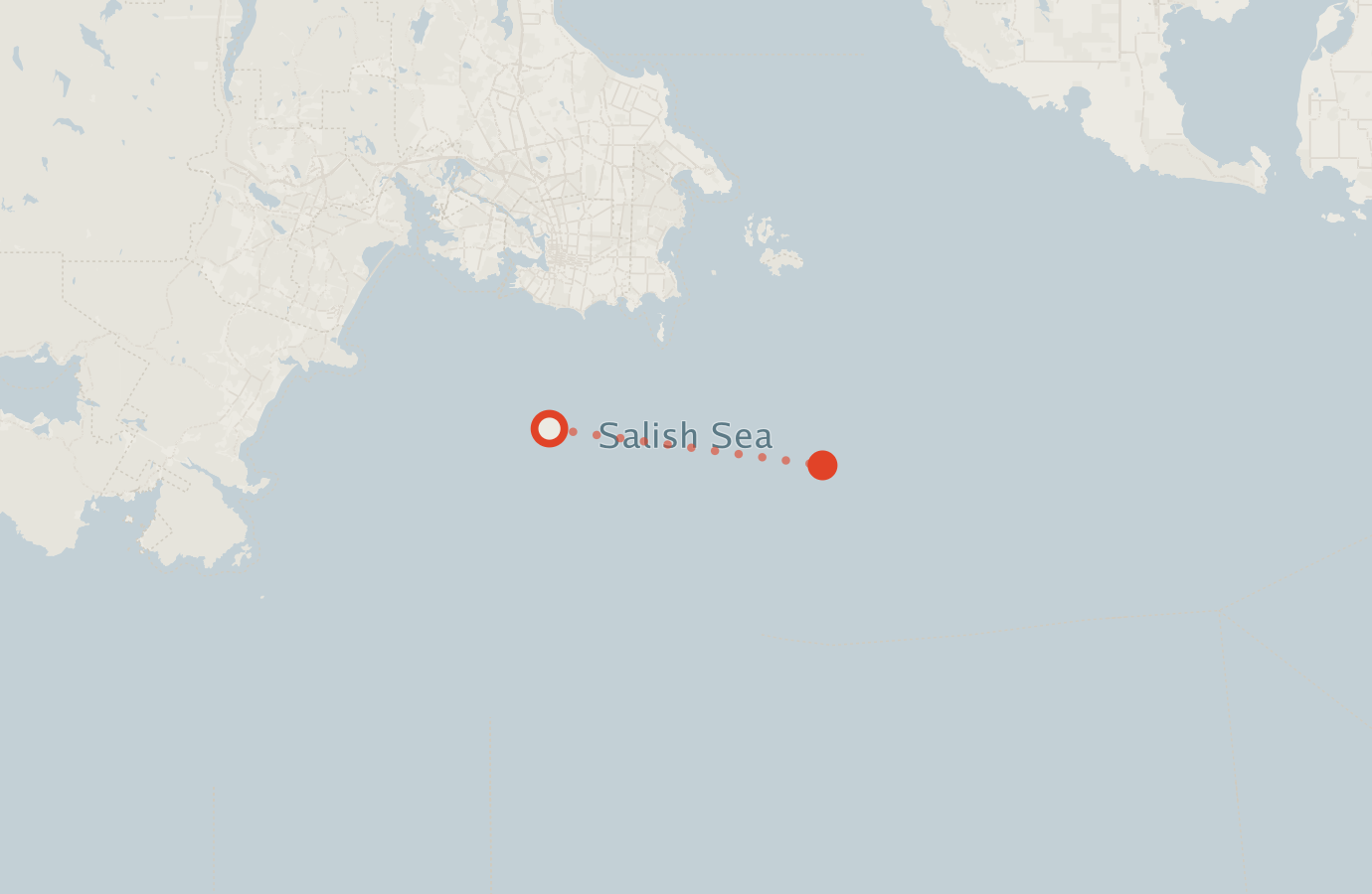 Activity map — real sighting points on an OpenStreetMap basemap