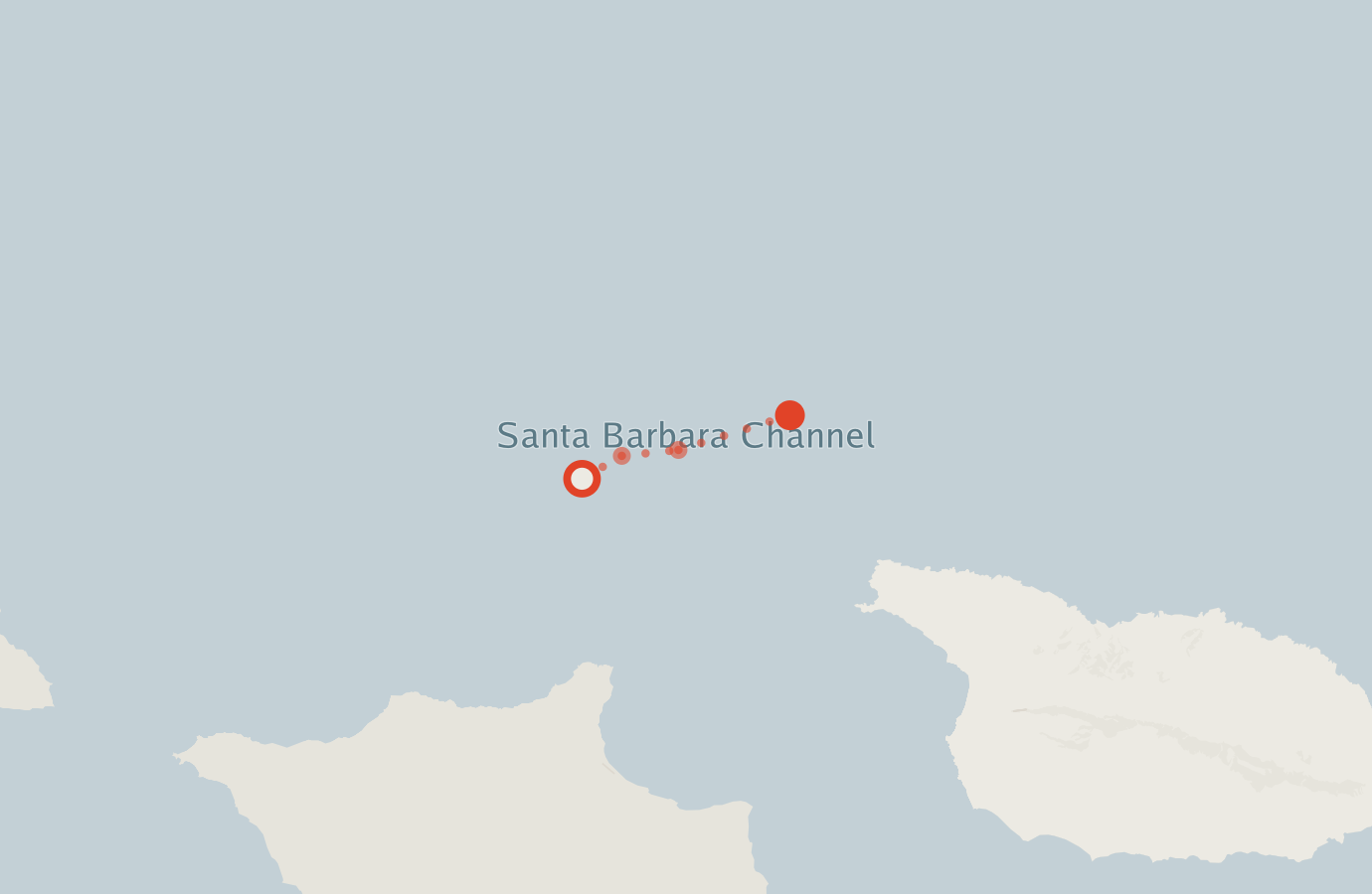 Activity map — real sighting points on an OpenStreetMap basemap