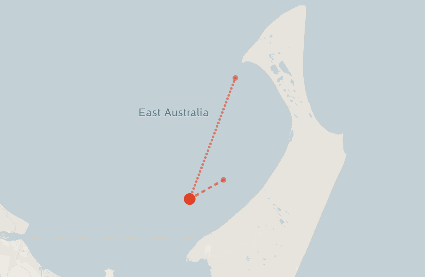 Activity map — real sighting points on an OpenStreetMap basemap