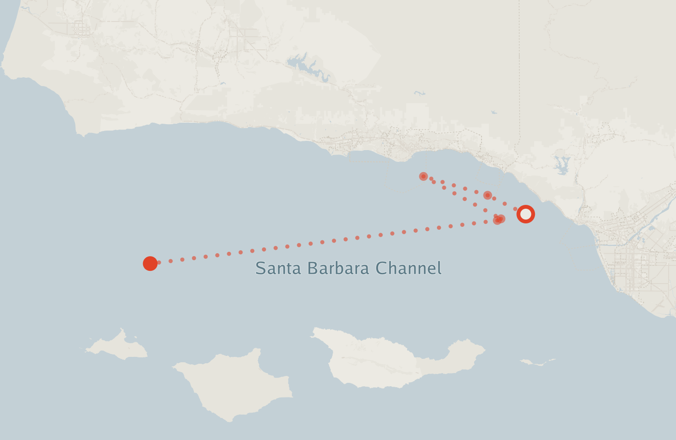 Activity map — real sighting points on an OpenStreetMap basemap